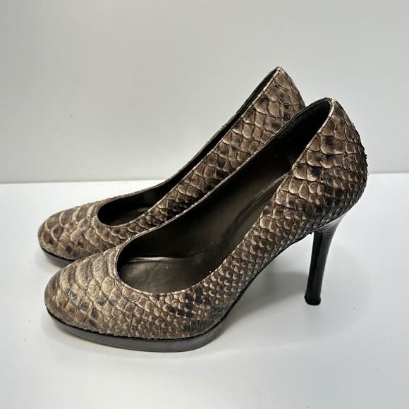 Stuart Weitzman Snakeskin High Heel Pumps Size 6 - Picture 2 of 11